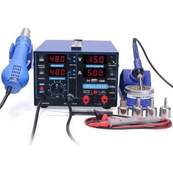 Yihua 853D 3A Güç Kaynağı Sıcak Hava Üflemeli Havya İstasyonu