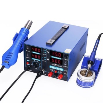 Yihua 853D 3A Güç Kaynağı Sıcak Hava Üflemeli Havya İstasyonu-2