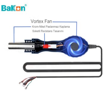 BAKON SBK8586 Sıcak Hava İstasyonu-3