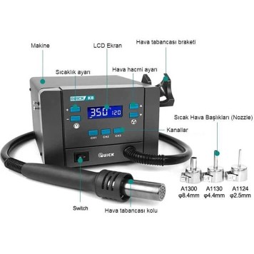 QUICK K8 Sıcak Hava İstasyonu-1