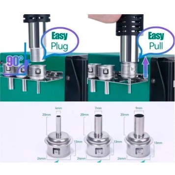 YIHUA 959D-II 700W Sıcak Hava İstasyonu-2