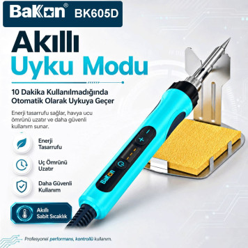  Bakon BK605D 60W Dijital Ekran Kalem Havya-2