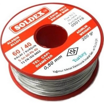 Soldex Sn60 Pb40 0,5mm 200Gr Lehim Teli