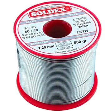 Soldex Sn60 Pb40 1.2mm 500Gr Lehim Teli