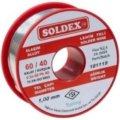 Soldex Sn60 Pb40 2mm 200Gr Lehim Teli Soldex Sn60 Pb40 2mm 200Gr Lehim Teli