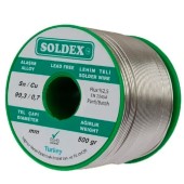 Soldex 99.3/0.7 Kurşunsuz 1.6mm 500Gr  Lehim Teli Soldex 99.3/0.7 Kurşunsuz 1.6mm 500Gr  Lehim Teli