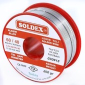 Soldex Sn60 Pb40 1.6mm 200Gr Lehim Teli Soldex Sn60 Pb40 1.6mm 200Gr Lehim Teli