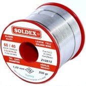 Soldex Sn60 Pb40 2mm 500Gr Lehim Teli Soldex Sn60 Pb40 2mm 500Gr Lehim Teli