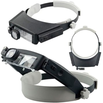 81007P Led Işıklı Kuyumcu Kafa Büyüteci 