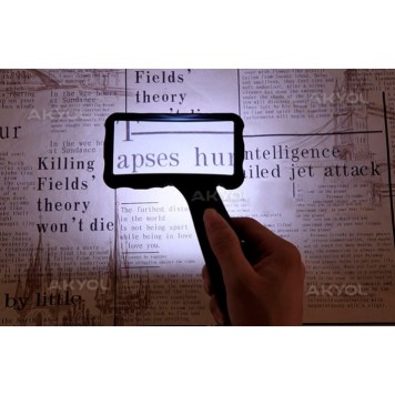 84026 Köşeli Mercekli Okuma Büyüteci -2