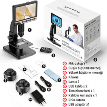 Bleibend BL2000 Dijital Mikroskop 2000X-6