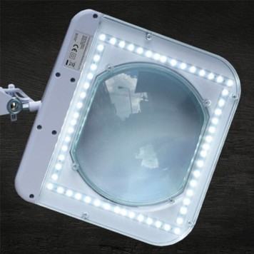 6020 Ayaklı ve Masaüstü Ledli ´Köşeli Mercekli´ Büyüteç-1