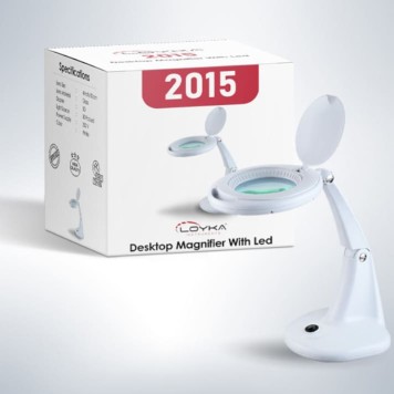 2015 Led Aydınlatmalı Masaüstü Büyüteç -2