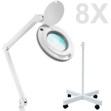 6017 Ayarlanabilir Led Işık Seviyeli Ayaklı Büyüteç (8X)-1