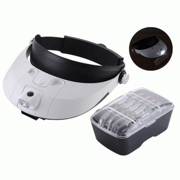 MG81001-G Led Işıklı Gözlük Kafa Büyüteci