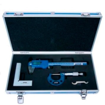 ACCUD 280 000 13 Dijital Kumpas Mikrometre ve Gönye Seti