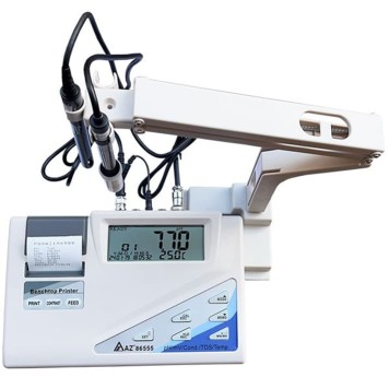 AZ 86555 Yazıcılı Masaüstü pH İletkenlik TDS Tuzluluk  Sıcaklık Ölçer