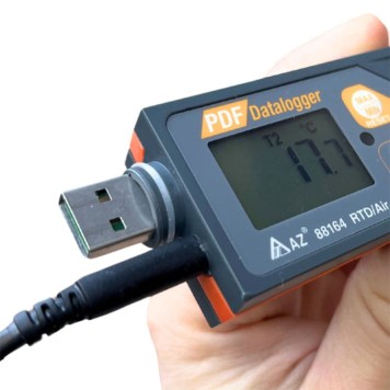 AZ 88164 Kablolu Sıcaklık Kayıt Cihazı | Soğuk Ölçümleri İçin -100°C -1