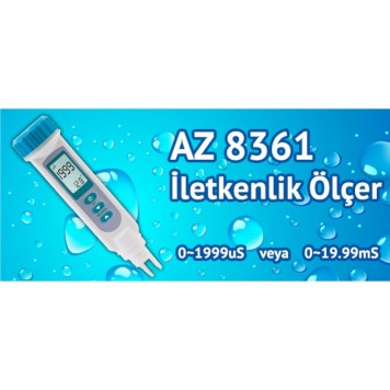 AZ INSTRUMENT 8361 8685 Su Kalitesi Ölçüm Cihazı Seti İletkenlik ve Ph-1