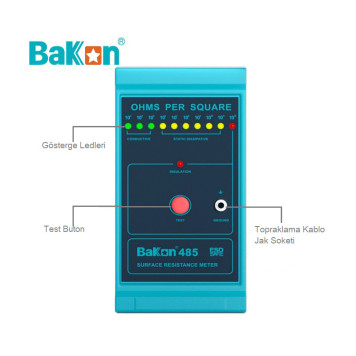 BAKON BK485 Yüzey Direnç Ölçüm Cihazı -2