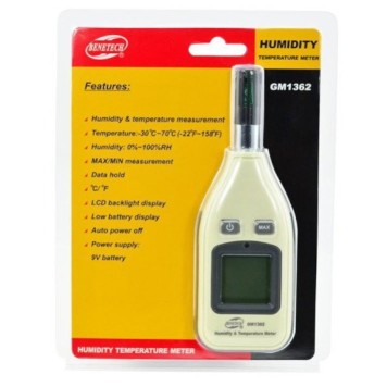 BENETECH GM1362 Mini Taşınabilir Nem ve Sıcaklık Ölçer-2