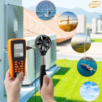 BENETECH GM8902+ Hava Hızı ve Hava Debisi Ölçer-2