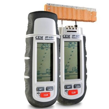 CEM DT-125G Çakmalı Ahşap ve Yapı Malzemesi Nem Ölçer Seti