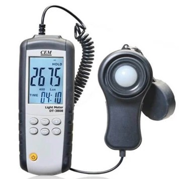 CEM DT 3808 PC Arayüzlü Işık Ölçer Lüxmetre