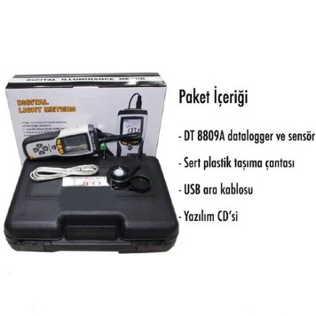 CEM DT 8809A Işık Şiddeti Kayıt Cihazı Datalogger-1
