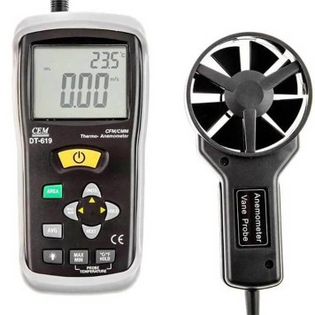 CEM DT 619 Rüzgar Hızı ve Hava Debi Ölçer