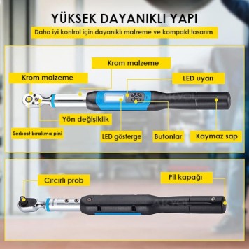 LOYKA AWJ4-0200 Dijital Torkmetre-3
