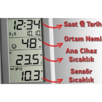 TFA 30.3018.10 Diva Go Kablosuz Sıcaklık ve Nem Ölçer-2