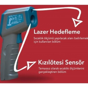 TFA 31.1136.20 Kızılötesi Lazerli Sıcaklık Ölçer -3
