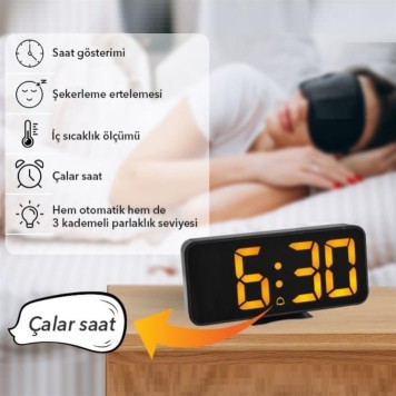 TFA 60.2027.01 Alarmlı Dijital Saat Termometre-2