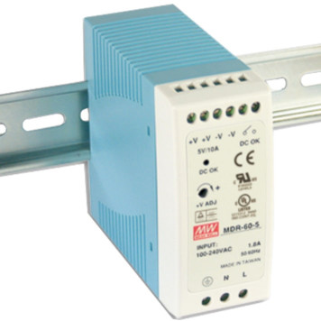 MEANWELL MDR-60-05 Ray Montaj Güç Kaynağı