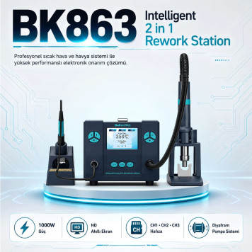 Bakon BK863 Intelligent 2 in 1 Sıcak Hava Havya İstasyonu-1