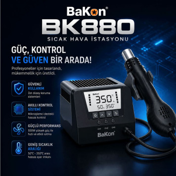 BAKON BK880 Sıcak Hava İstasyonu-4