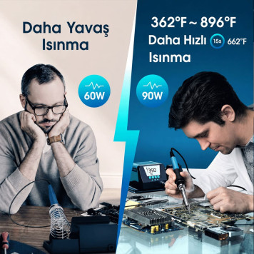 BAKON BK90 Isı Ayarlı Havya İstasyonu-4
