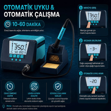 BAKON BK90 Isı Ayarlı Havya İstasyonu-6