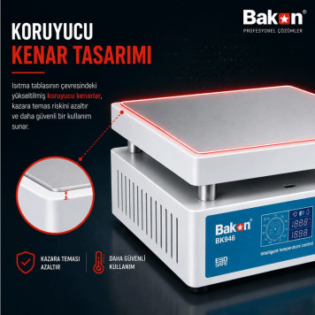 Bakon BK946 Ön Isıtma İstasyonu 600W-3