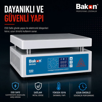 Bakon BK946 Ön Isıtma İstasyonu 600W-6